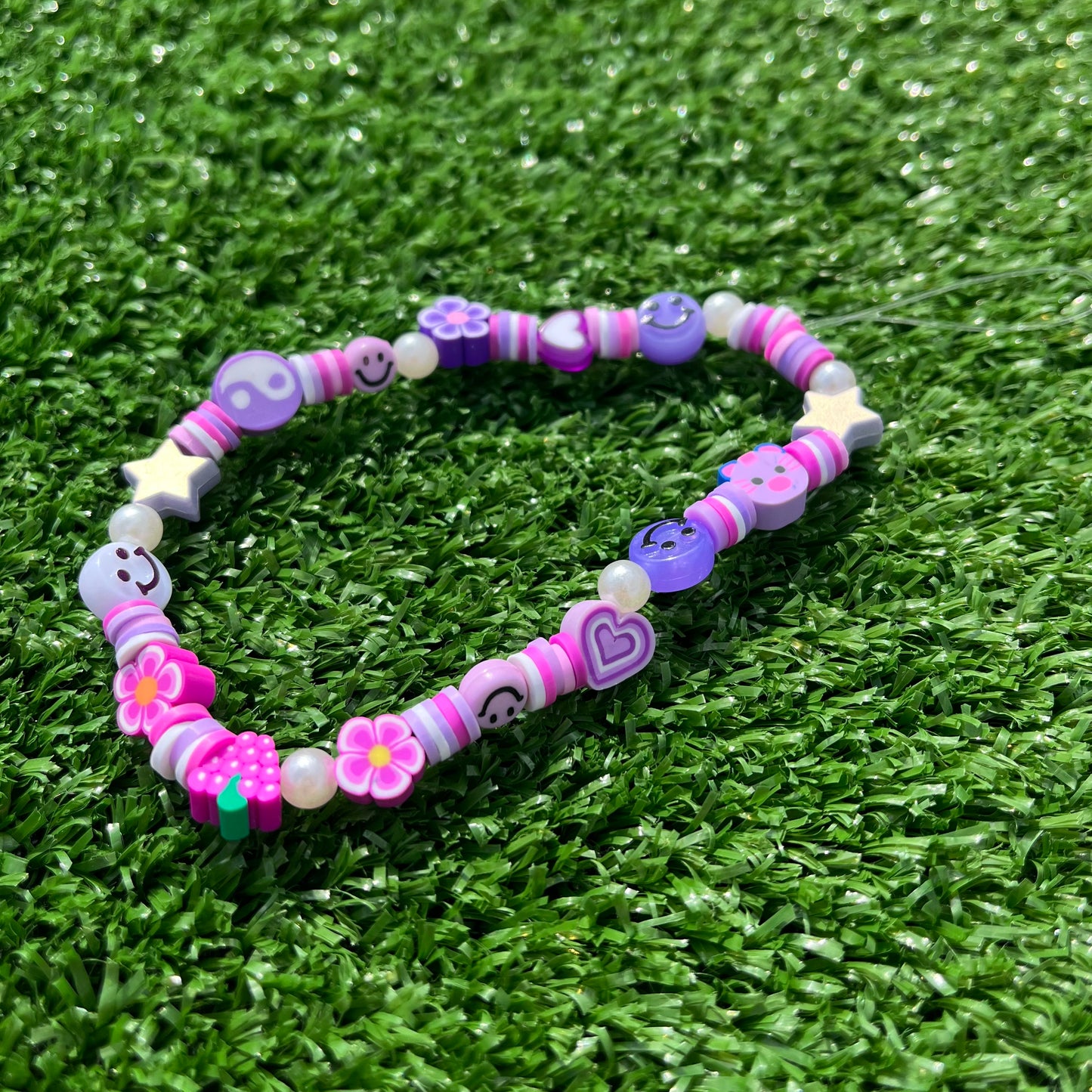 Purple phone charm