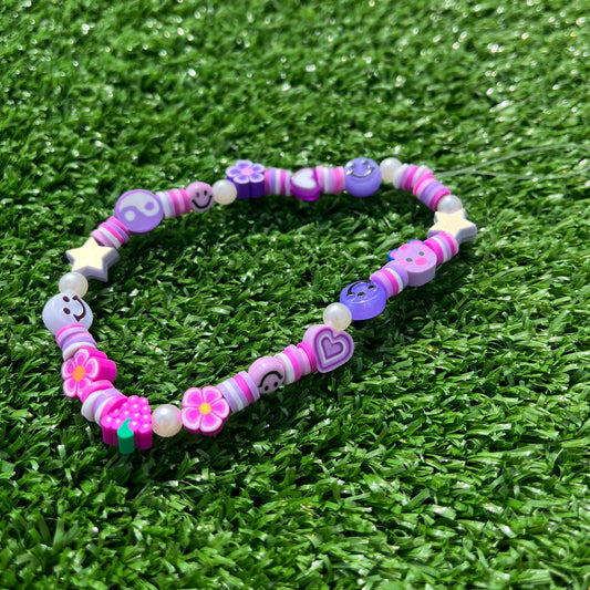 Purple phone charm