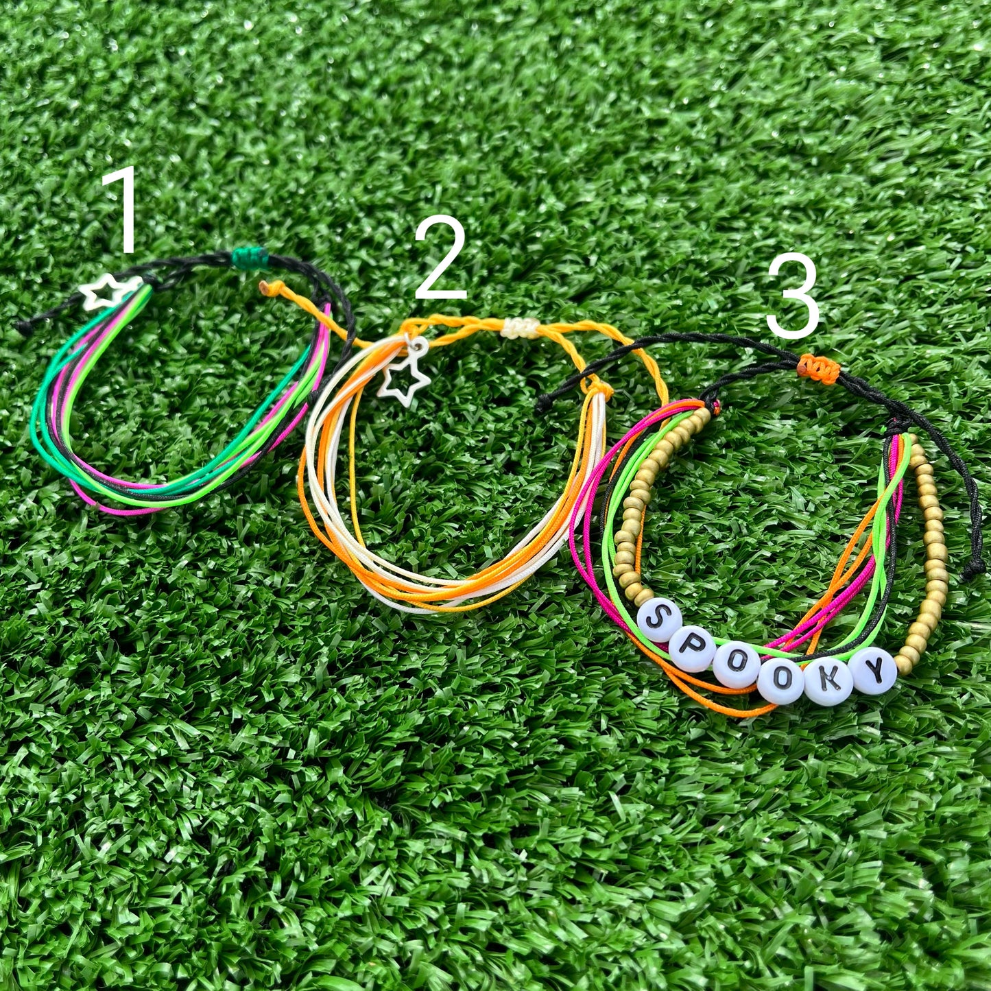 Spooky wax bracelet